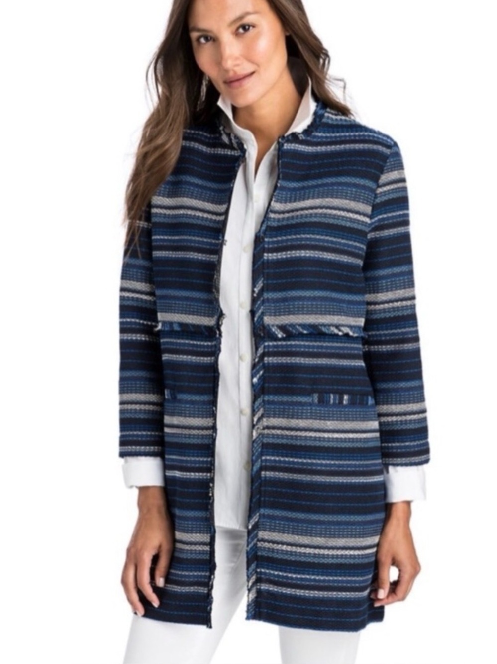 Vineyard Vines Striped Dream Weave Woven Jacket XL Made in Italy